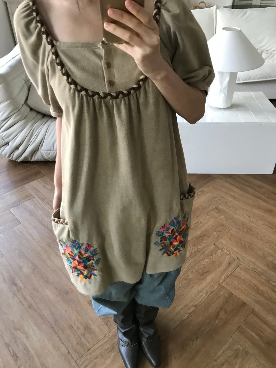 vintage pocket one-piece 상품이미지6