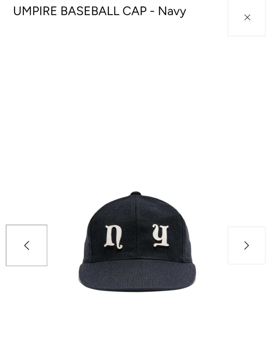 (M) 도그앤코 뉴욕 베이스볼캡 네이비 상품이미지1