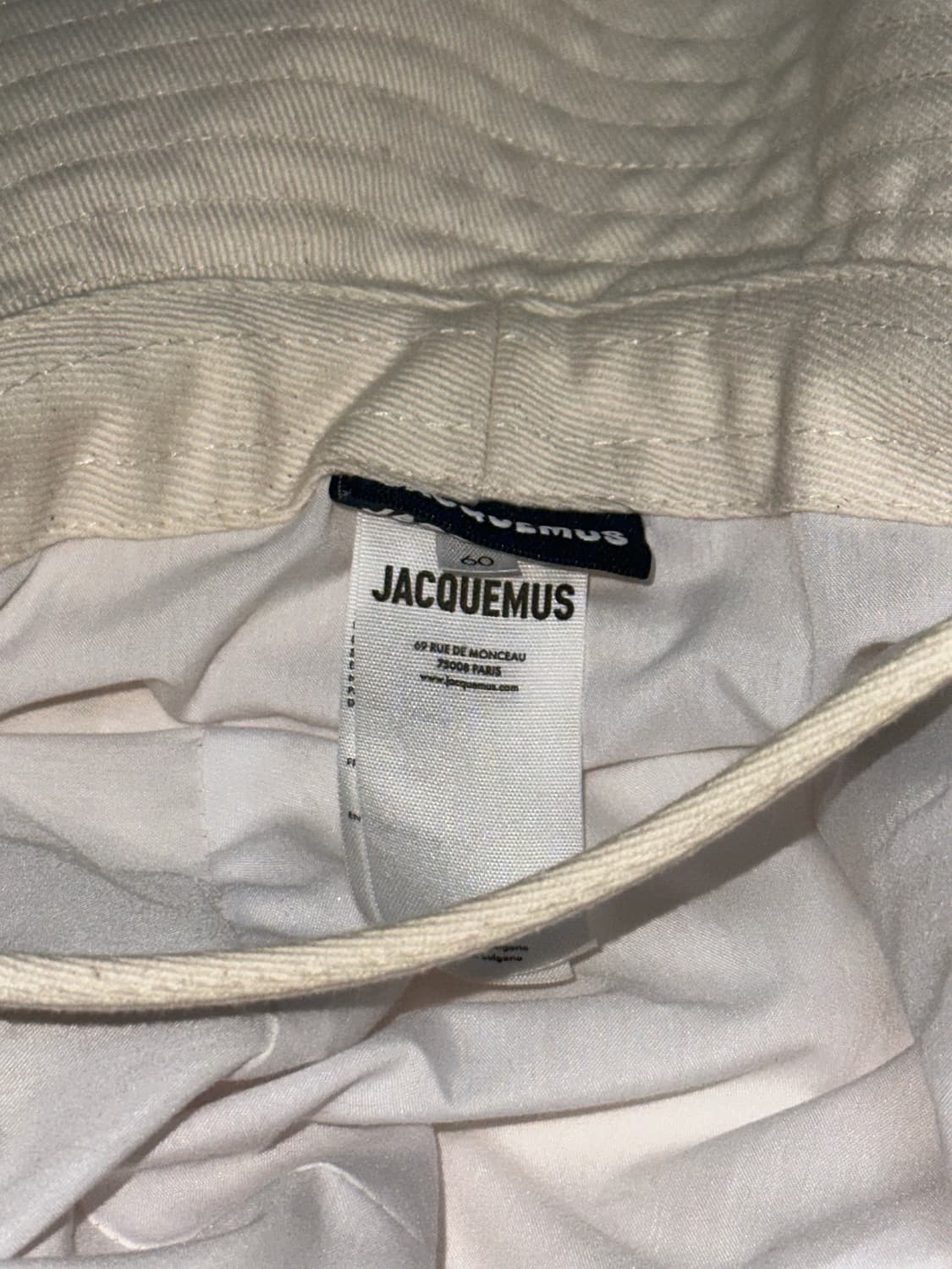 [60] 자크뮈스 르 밥 아티초크 버킷햇 오프 화이트 상품이미지4