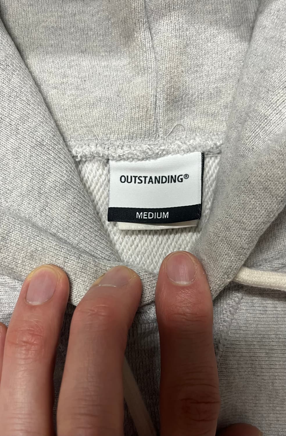 아웃스탠딩 리버스 헤비웨이트 후드 멜란지3% M 상품이미지5