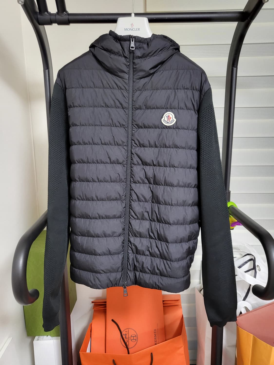 24SS 몽클레어 트리콧 후드 니트패딩 m 상품이미지1