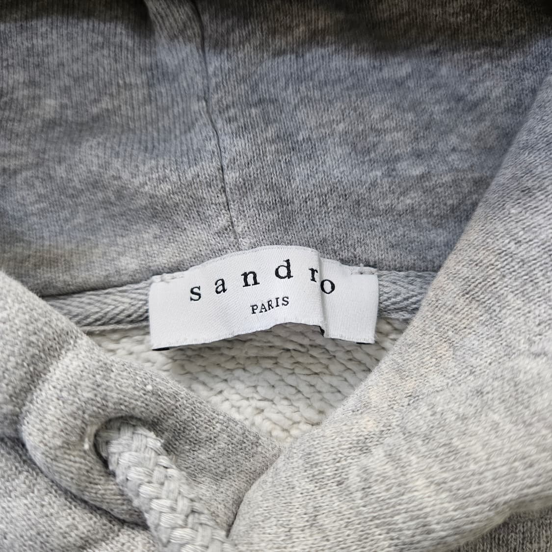 실측확인 산드로 레오파트 로고 후드티 0408Y 상품이미지3