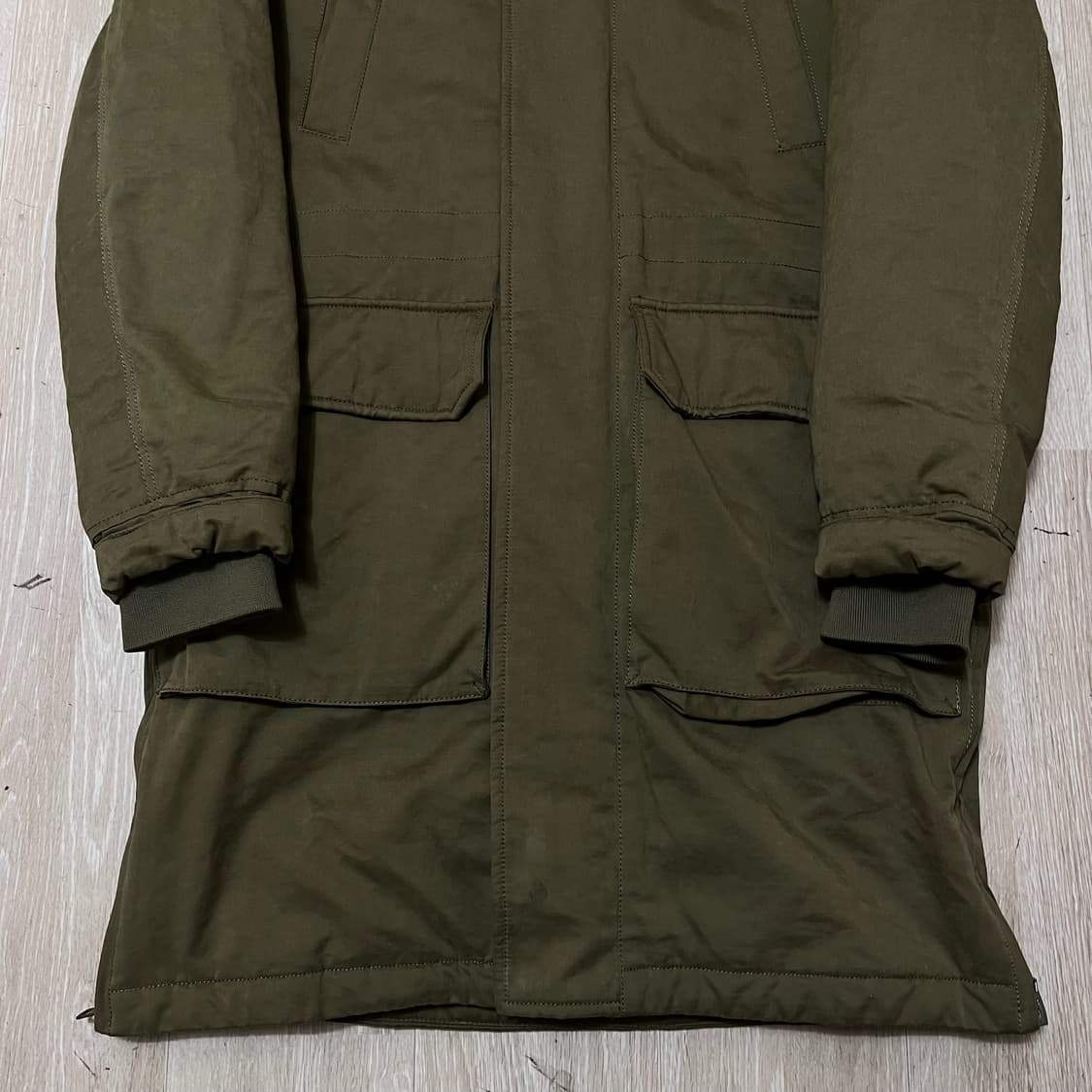 자라 남성 퍼안감 후드 야상 패딩 점퍼 S/90  상품이미지3