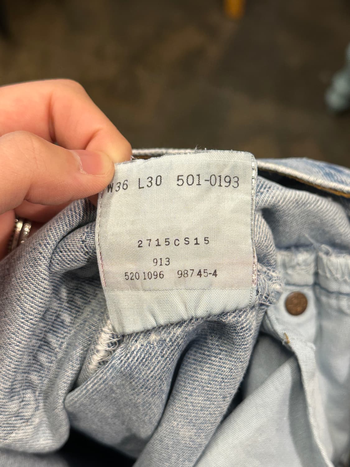 90s USA 리바이스 501 W36 L30 상품이미지5