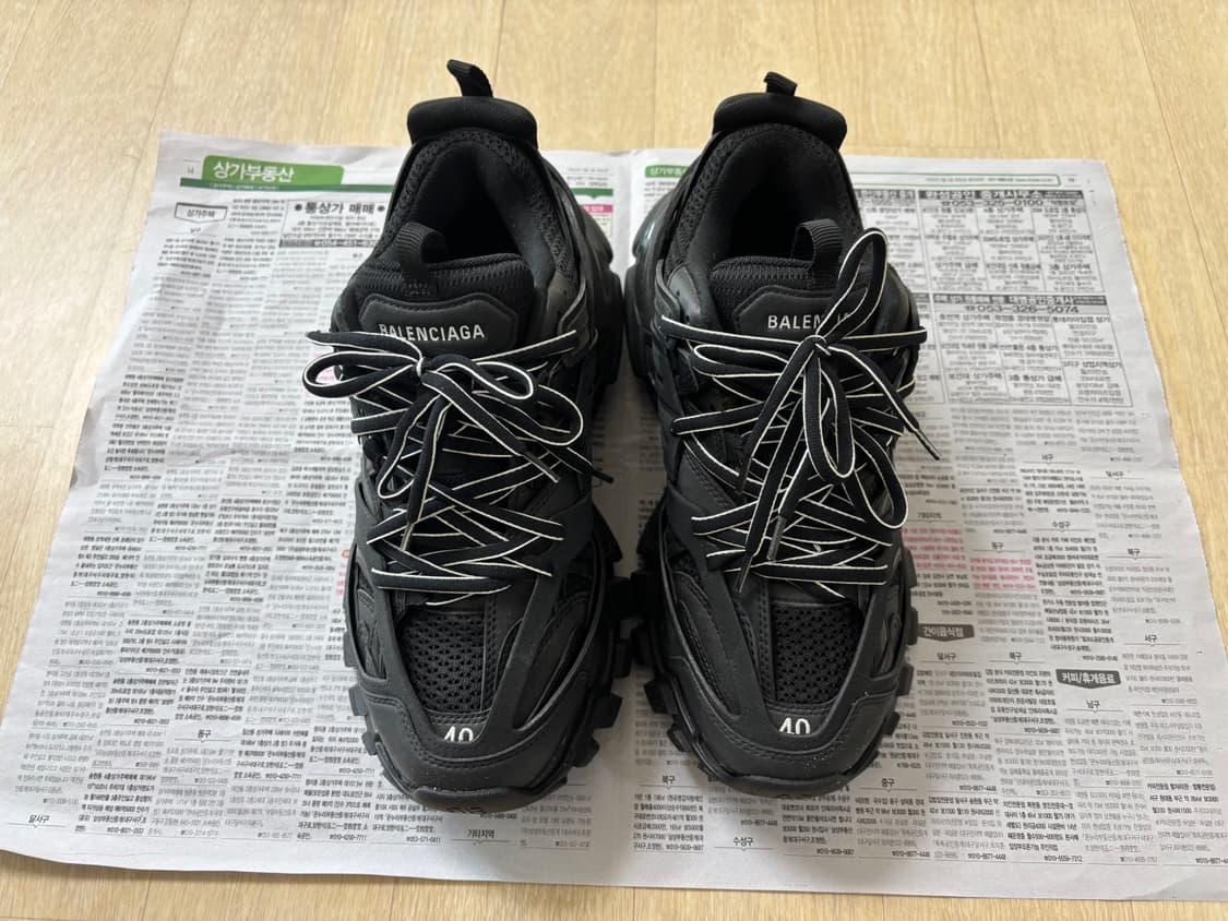 발렌시아가 트랙 슈즈 트리플 블랙 40 상품이미지1