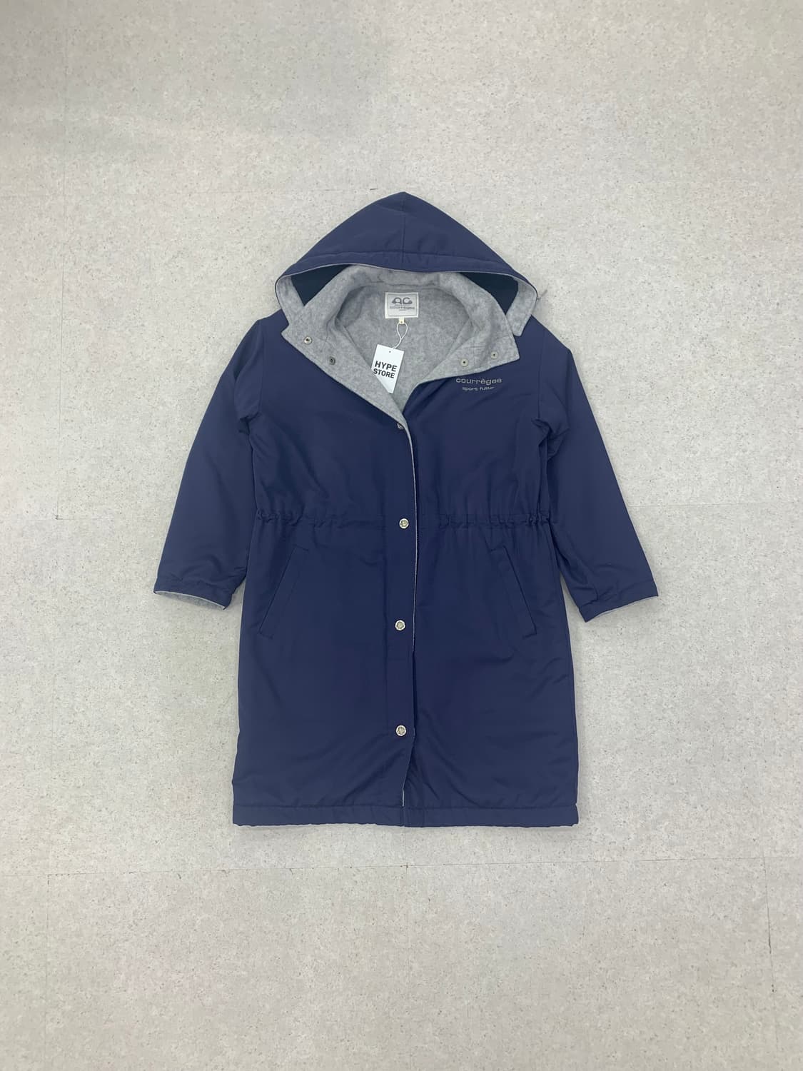 Courreges 꾸레쥬 스포츠퓨처 후드 롱코트 상품이미지2