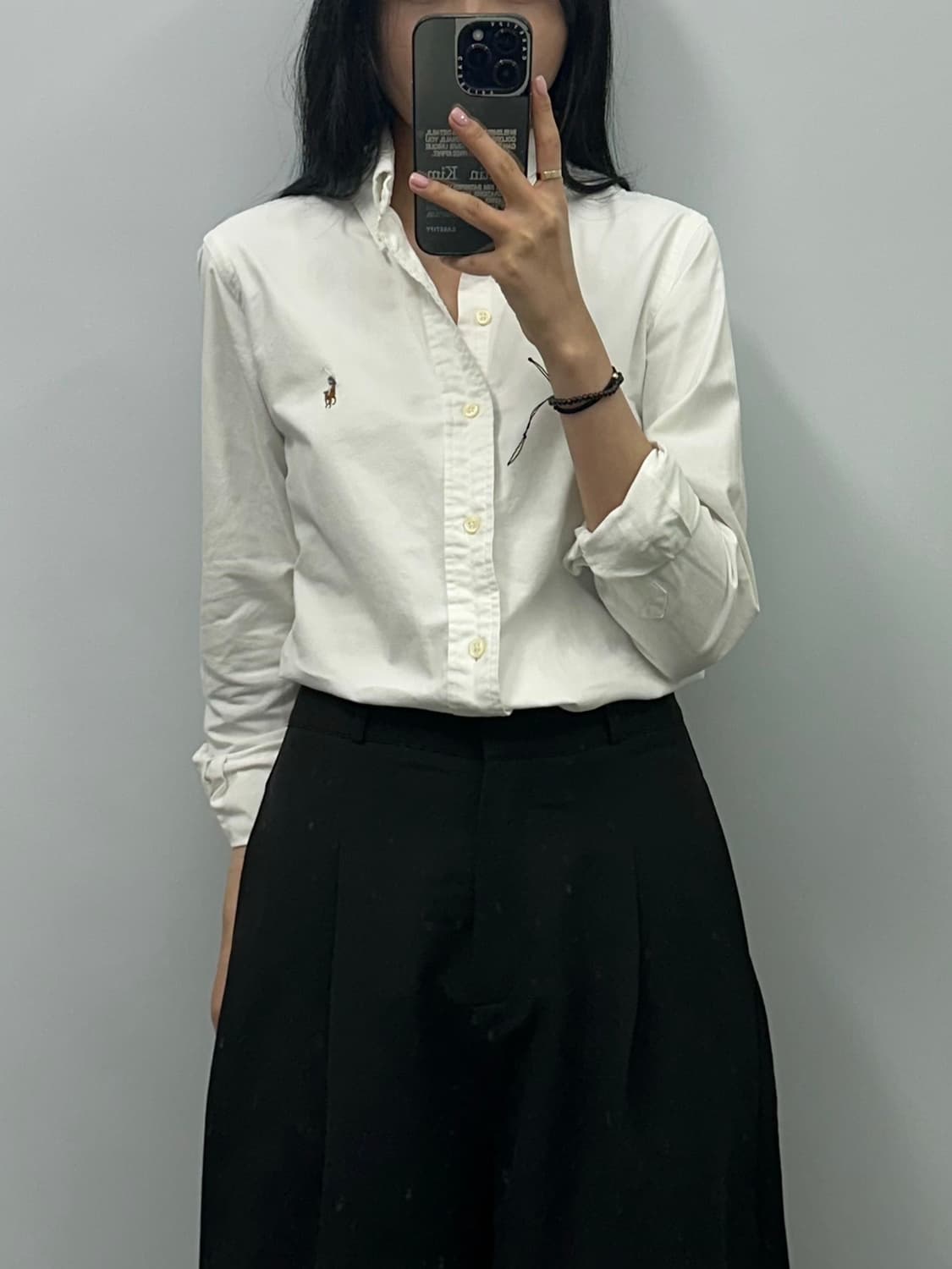 폴로 랄프로렌 화이트 옥스포드 셔츠 상품이미지1