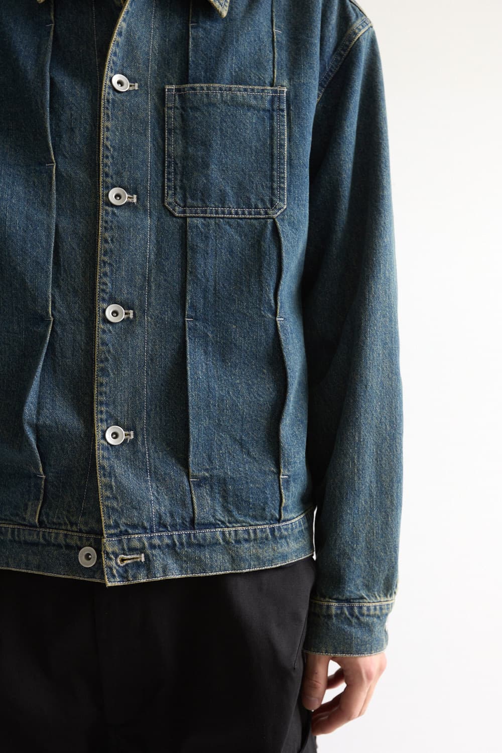 해칭룸 트러커 자켓 빈티지 블루 상품이미지4