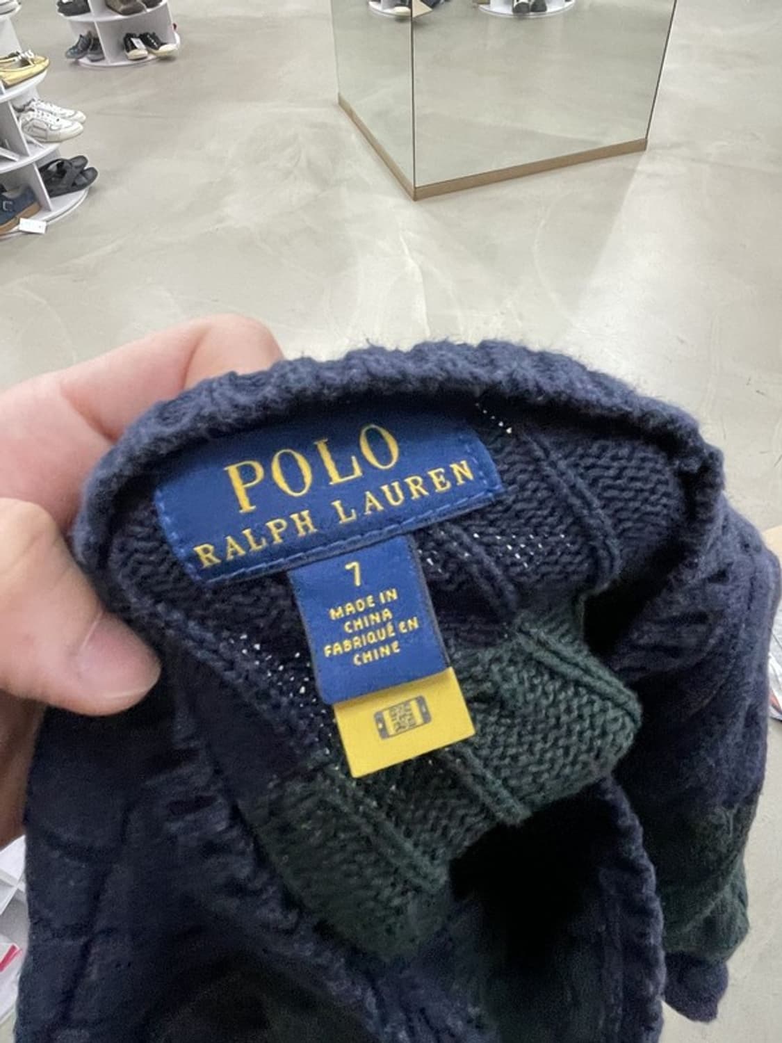 폴로 랄프로렌 스트라이프 케이블 니트 스웨터 7세 상품이미지4