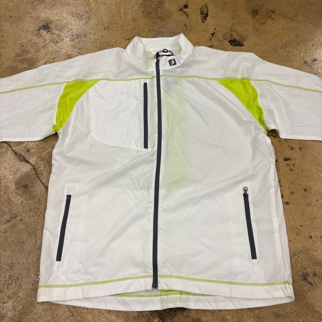 [정품/XL] FJ 풋조이 골프 바람막이 자켓 화이트 b15 상품이미지3