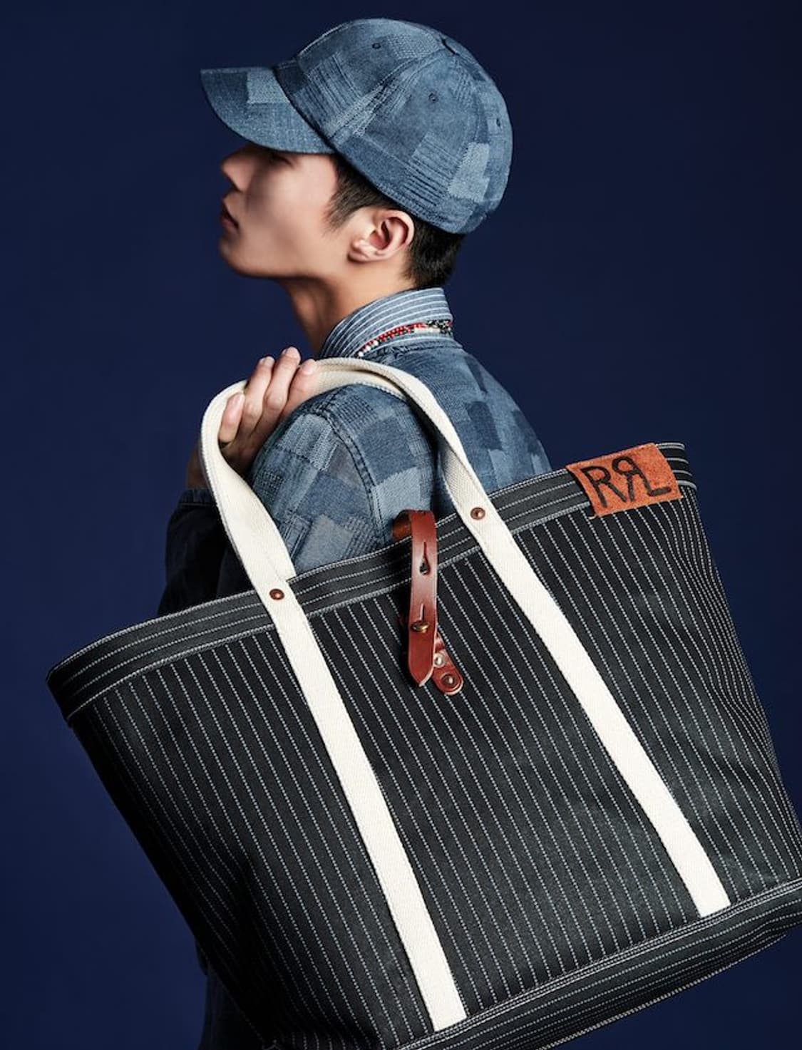RRL 스트라이프 토트백 /유니페어 토트백 rrl 더블알엘 엘엘빈 상품이미지1