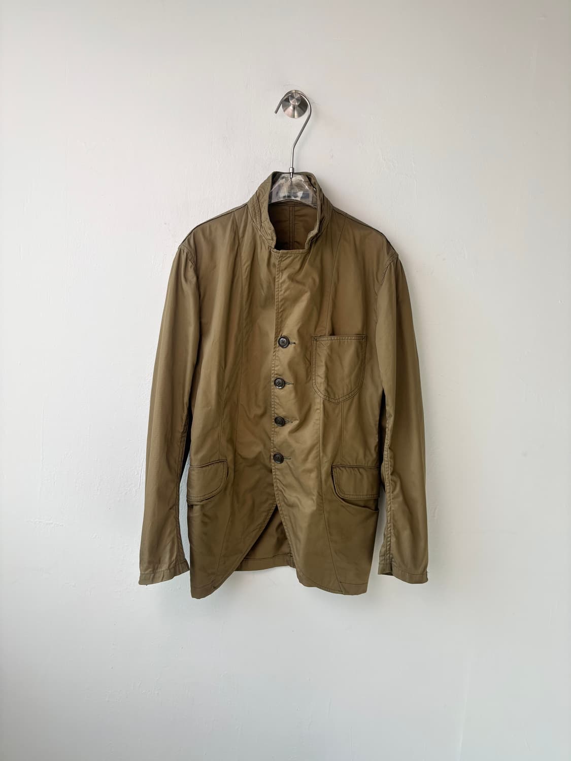 요지야마모토 뿌르옴므 밀리터리 하이넥 블레이저 자켓 상품이미지5