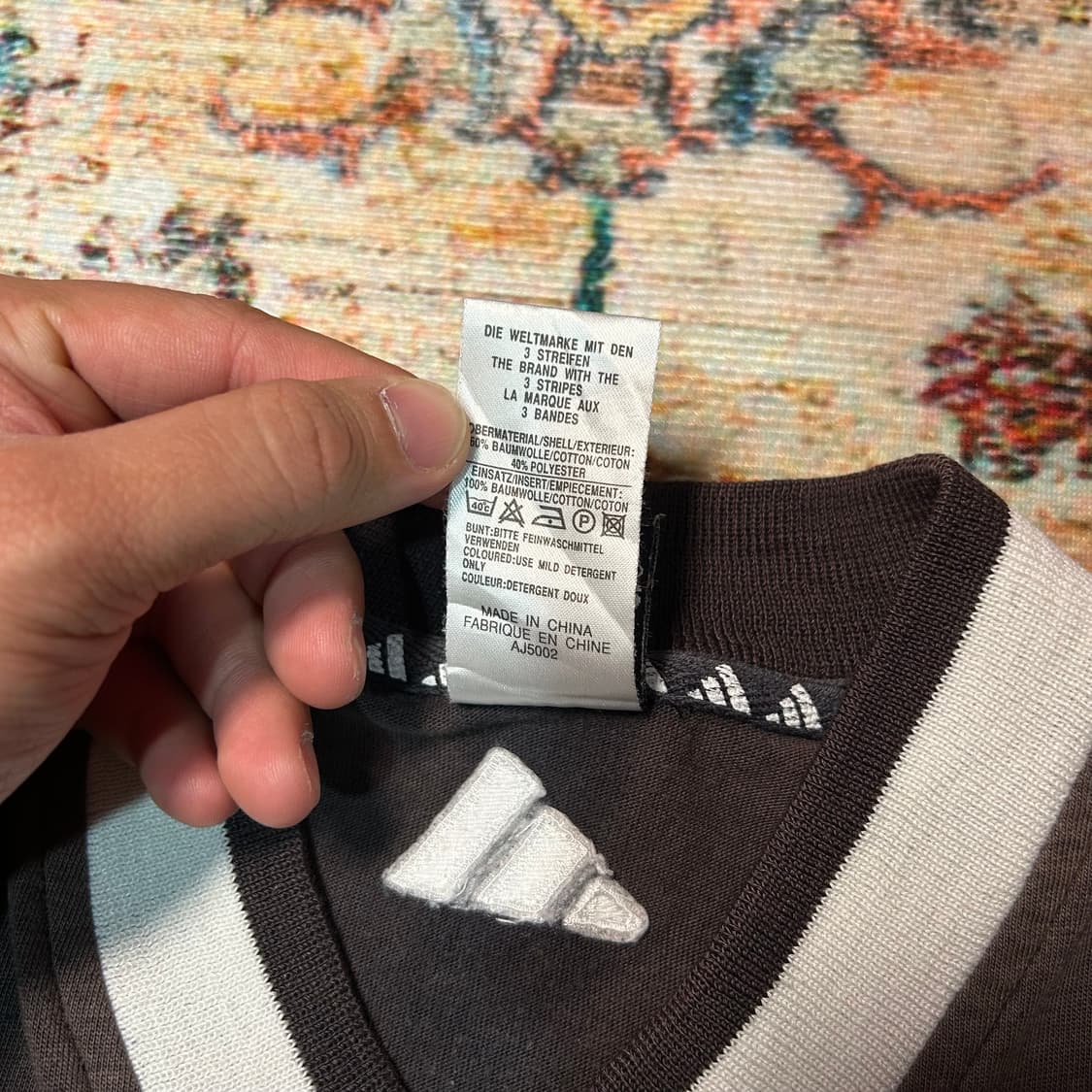 [L] 00s 아디다스 뉴질랜드 올블랙 럭비 반팔 상품이미지7