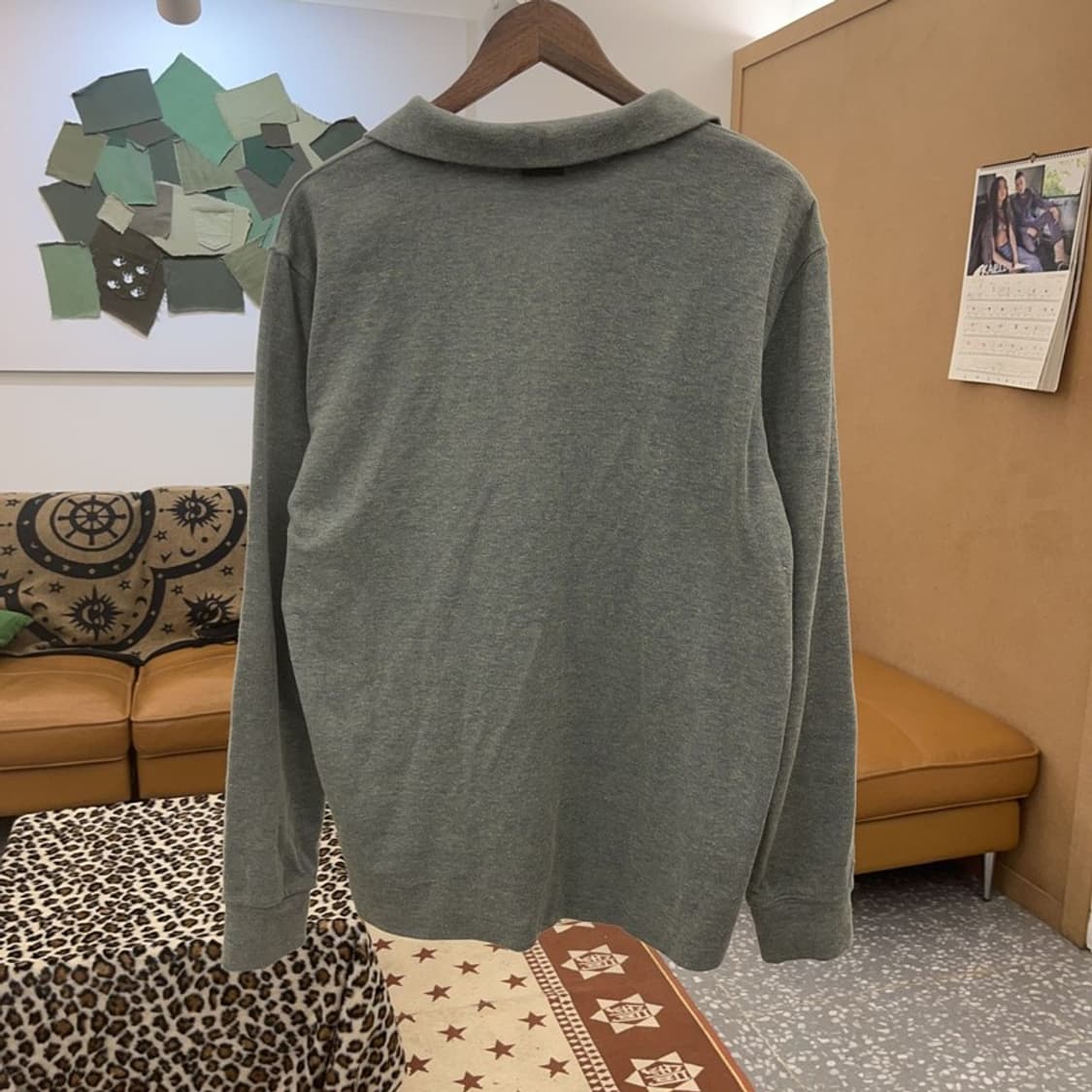 폴로 랄프로렌 빈티지 캐주얼 반집업 카라 니트 L C09238 상품이미지4