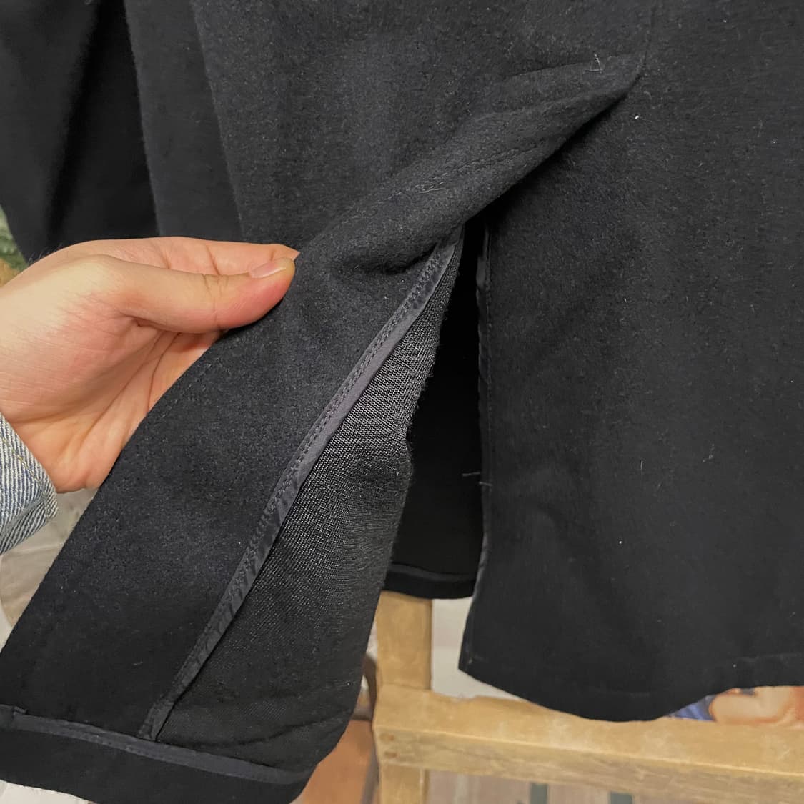 90s 폴로 랄프로렌 U.S NAVY 미 해군 피 코트 상품이미지6