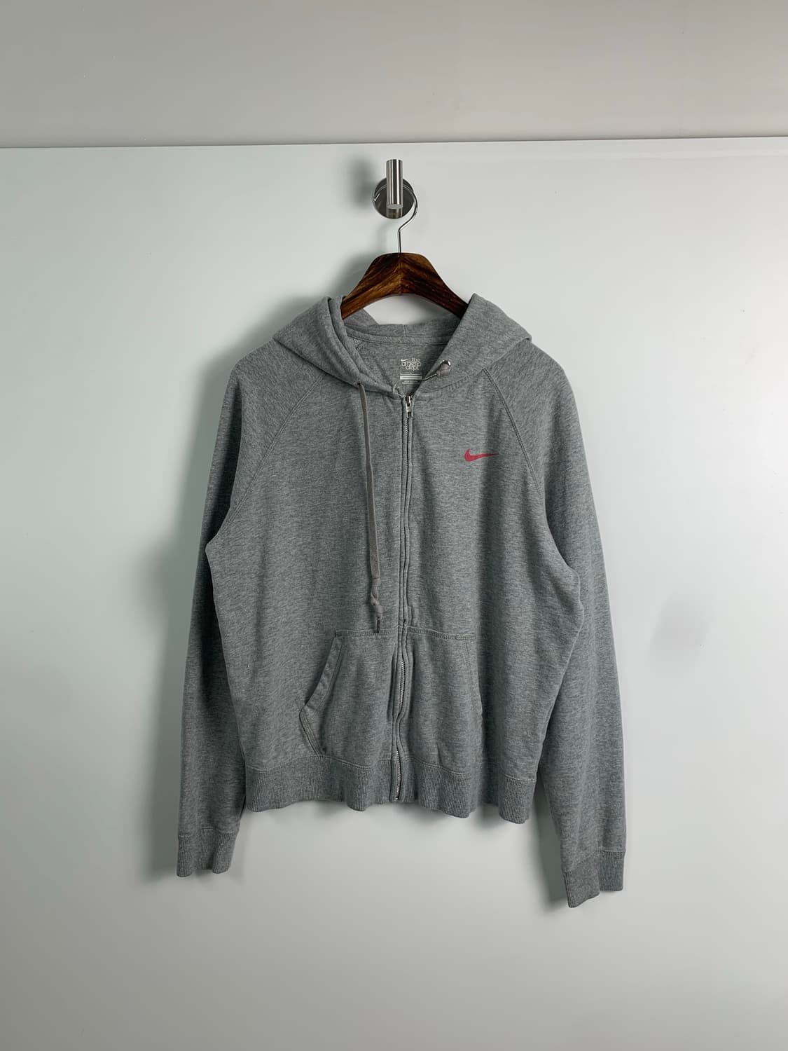 나이키 스우시 백로고 그레이 후드집업 상품이미지3