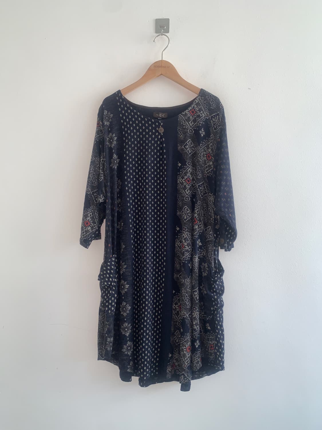Oriental mood dress(navy) 상품이미지1