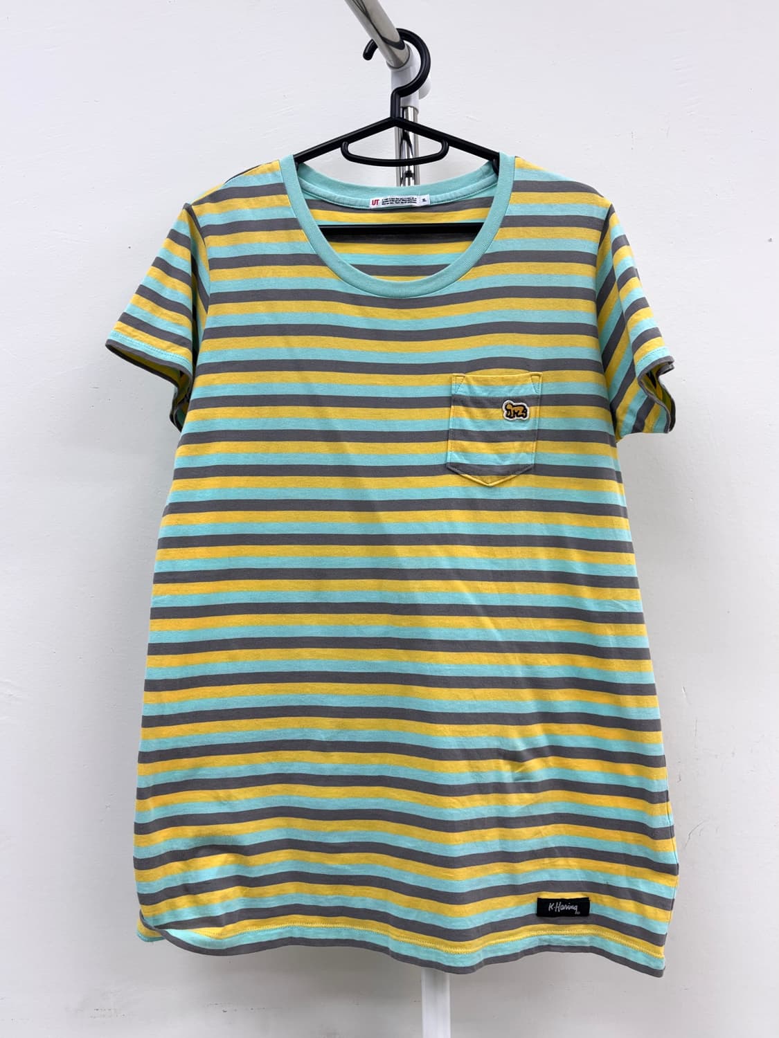 빈티지 키스해링 스트라이프 반팔 상품이미지5