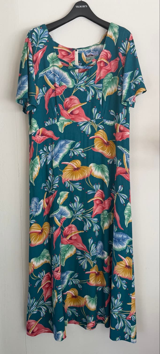 80s Reyn Spooner 하와이안 원피스 made in Hawaii 상품이미지3