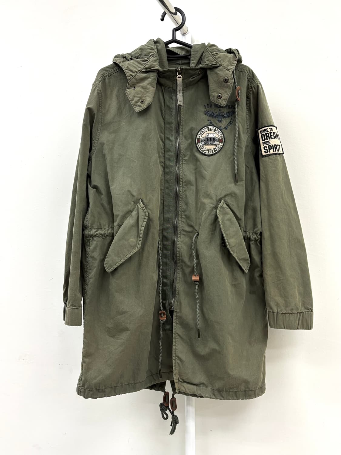 빈티지 카키 하이넥 야상 자켓 워크웨어 y2k 상품이미지6