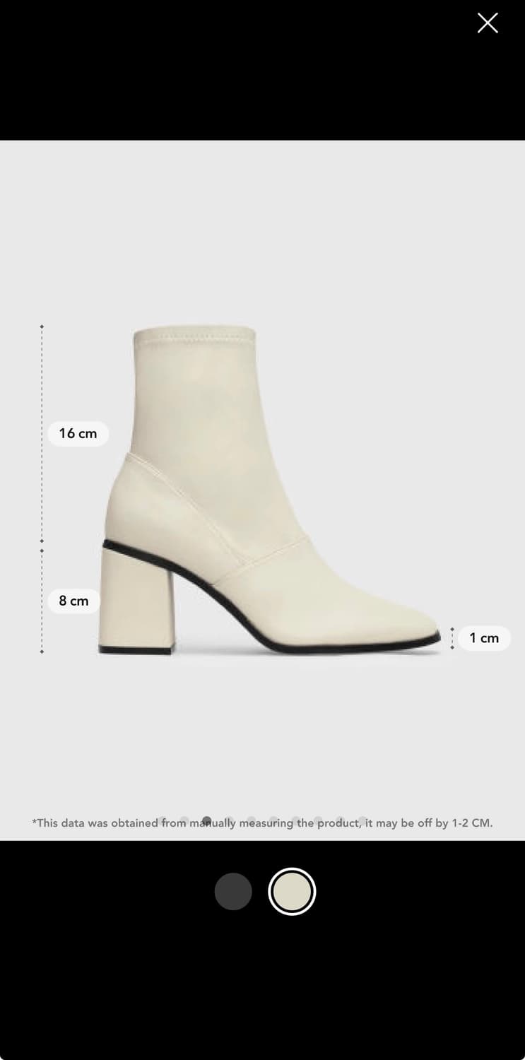 샵사이다 앵클부츠 화이트 상품이미지2