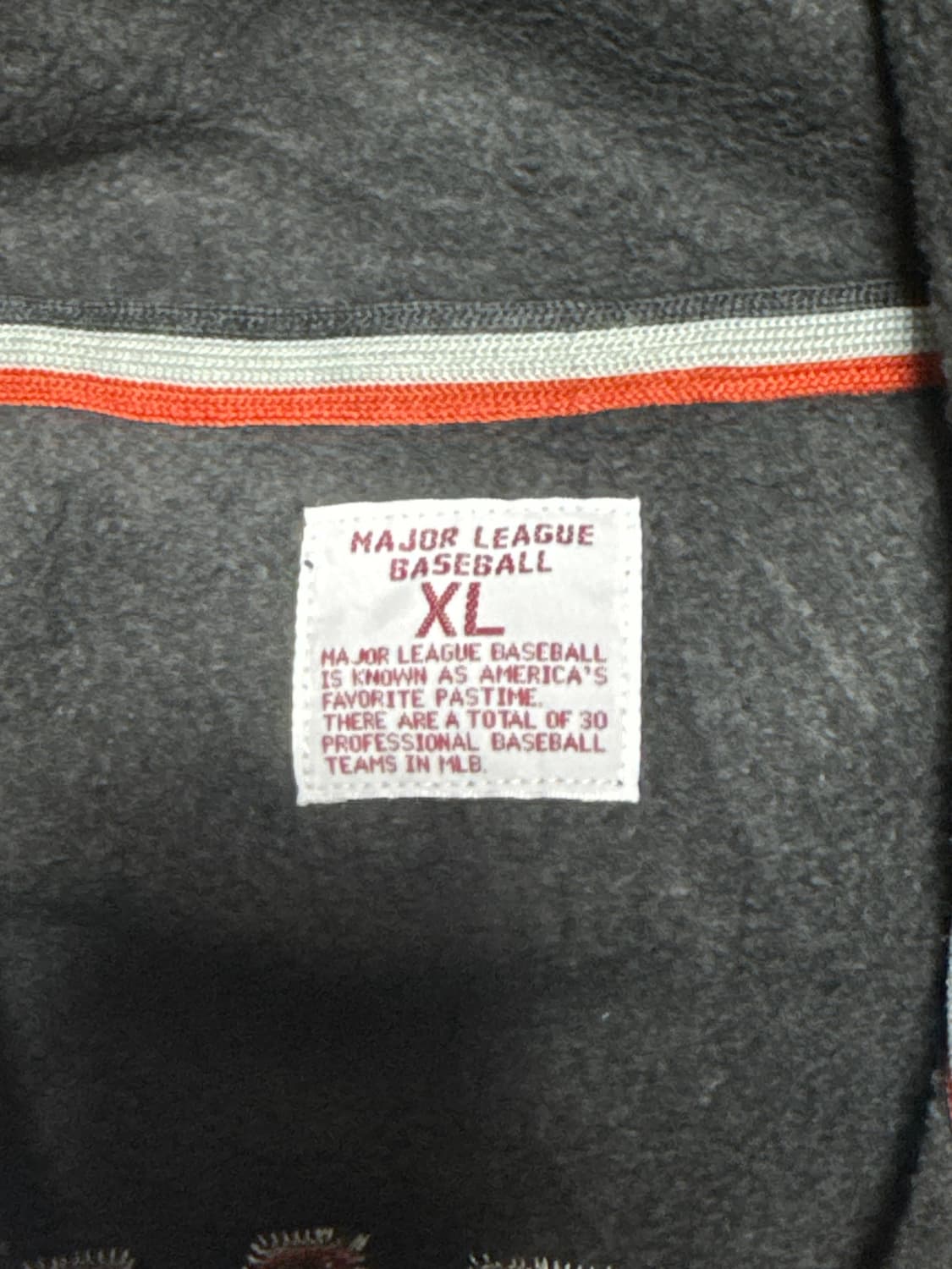 유니클로 X MLB 볼티모어 오리올스 반집업 플리스 상품이미지6