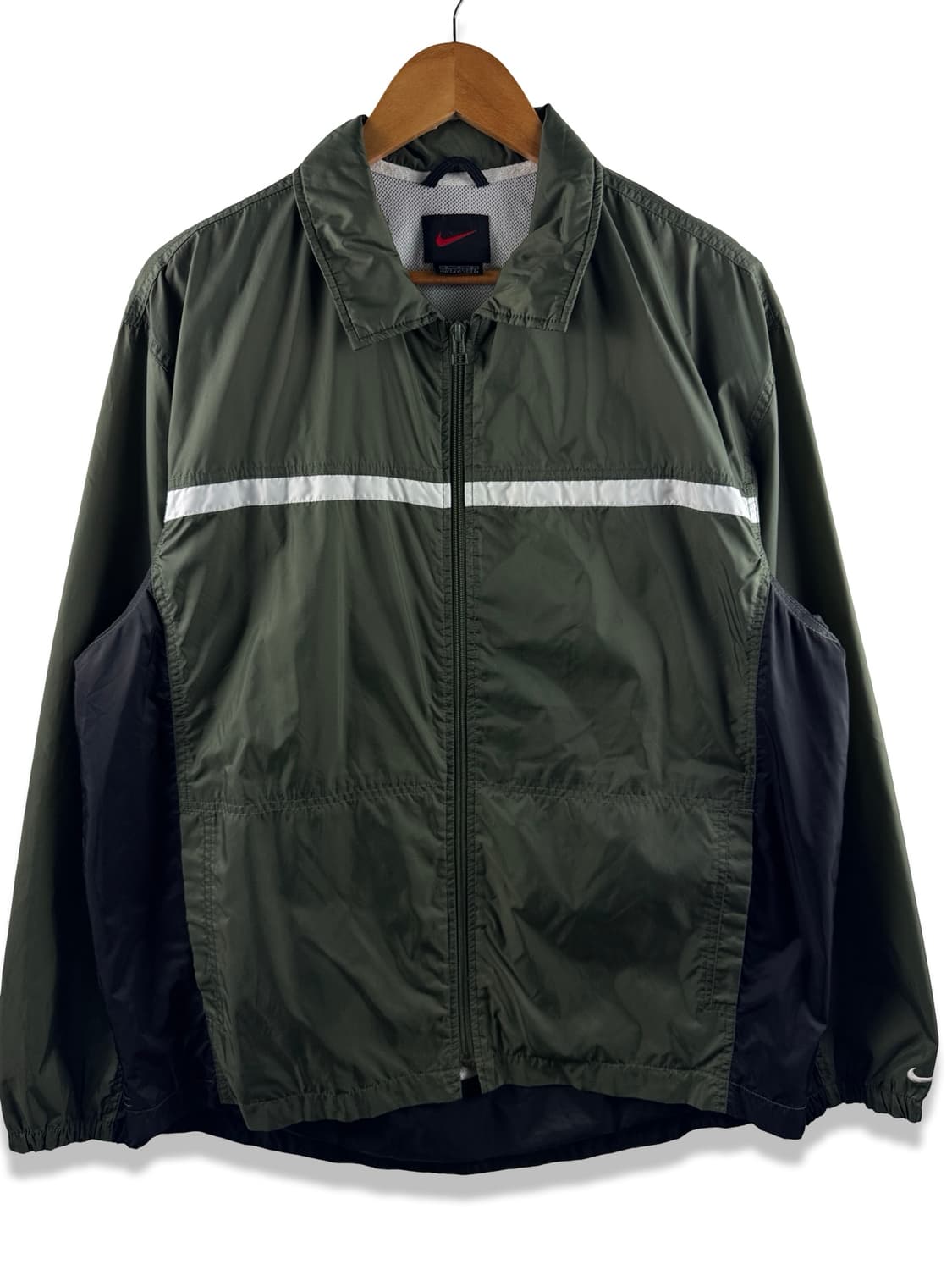 NIKE 올드스쿨 올리브그린 나일론 자켓2911 상품이미지1
