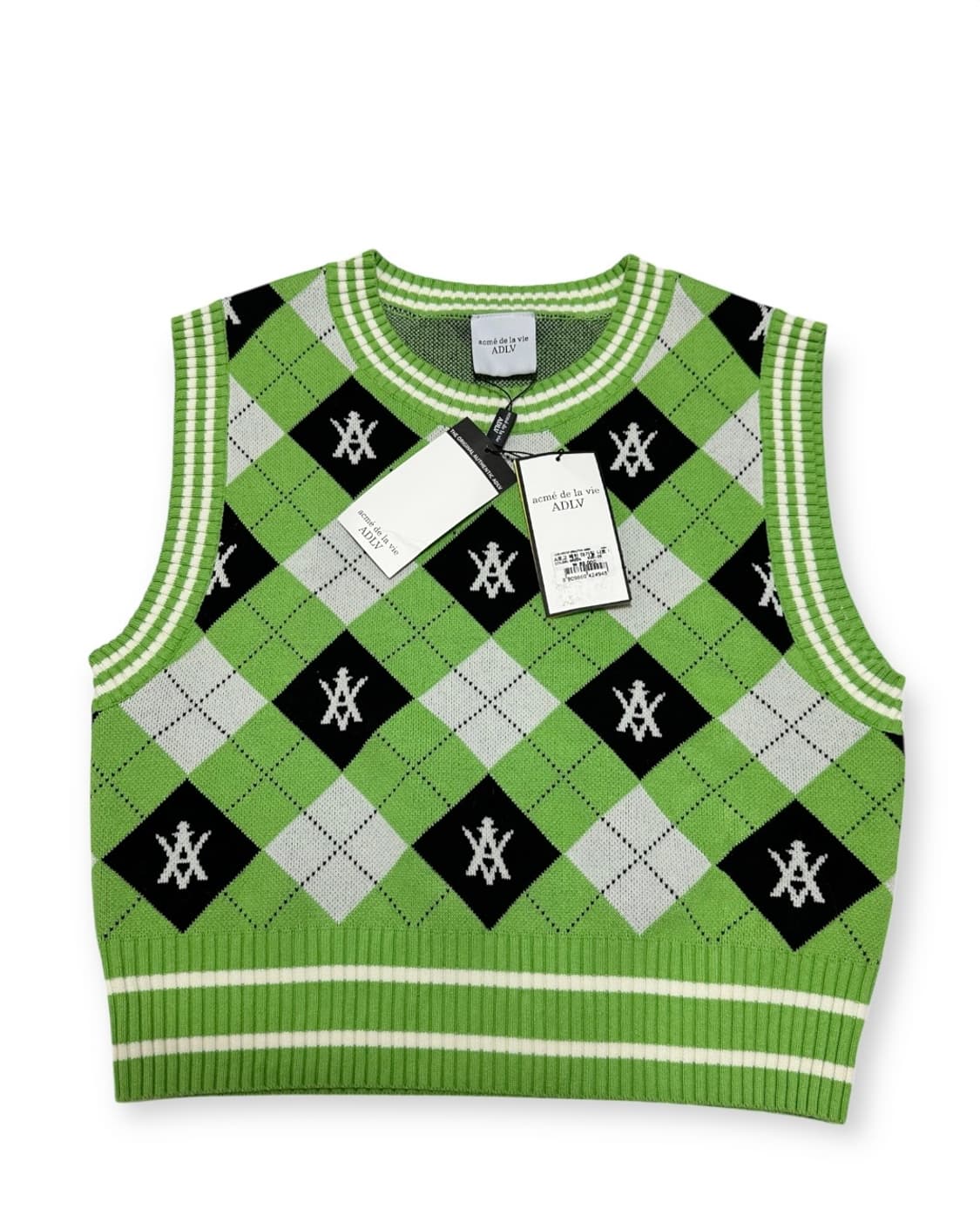 아트메드라비 아가일 패턴 니트 조끼 상품이미지1