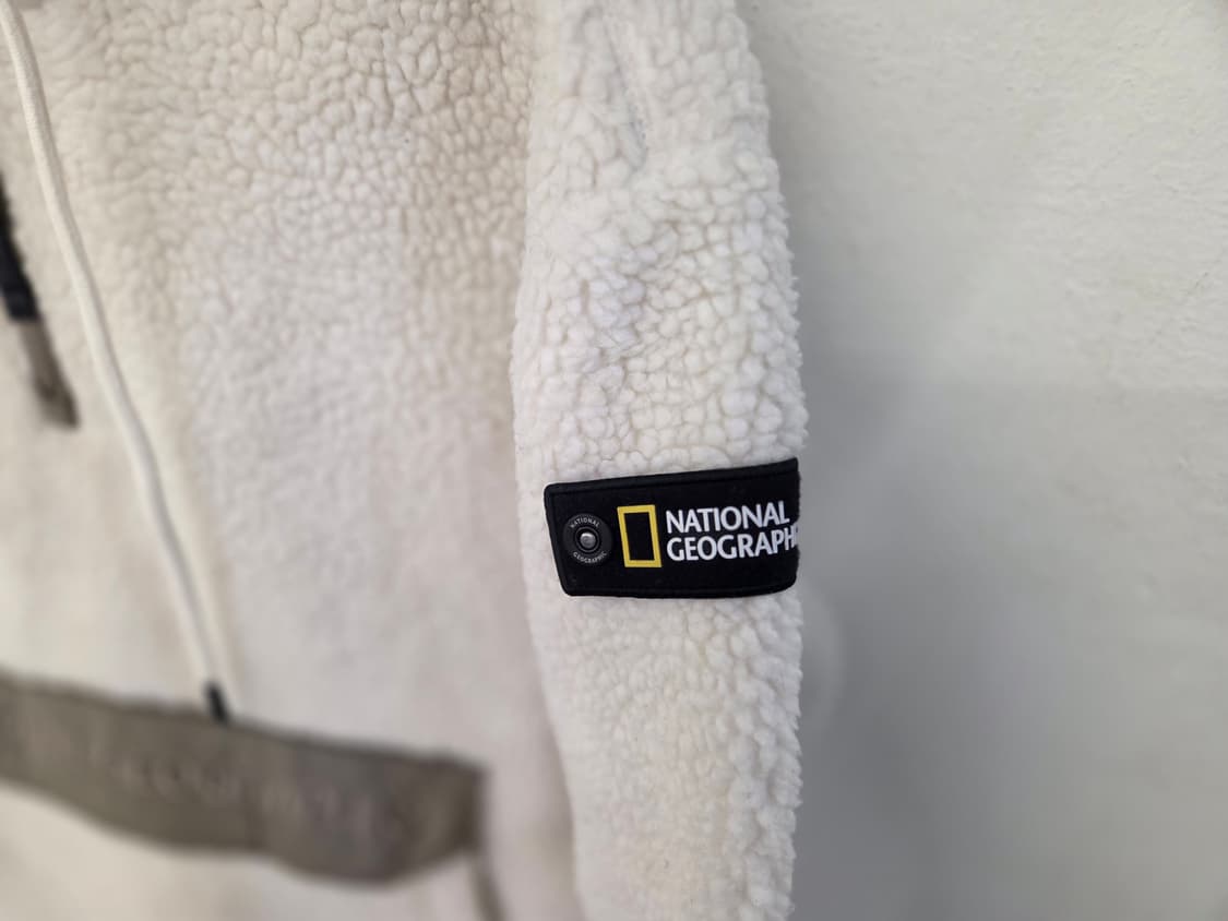 내셔널지오그래픽 플리스 후리스 아노락 아이보리 S 상품이미지3