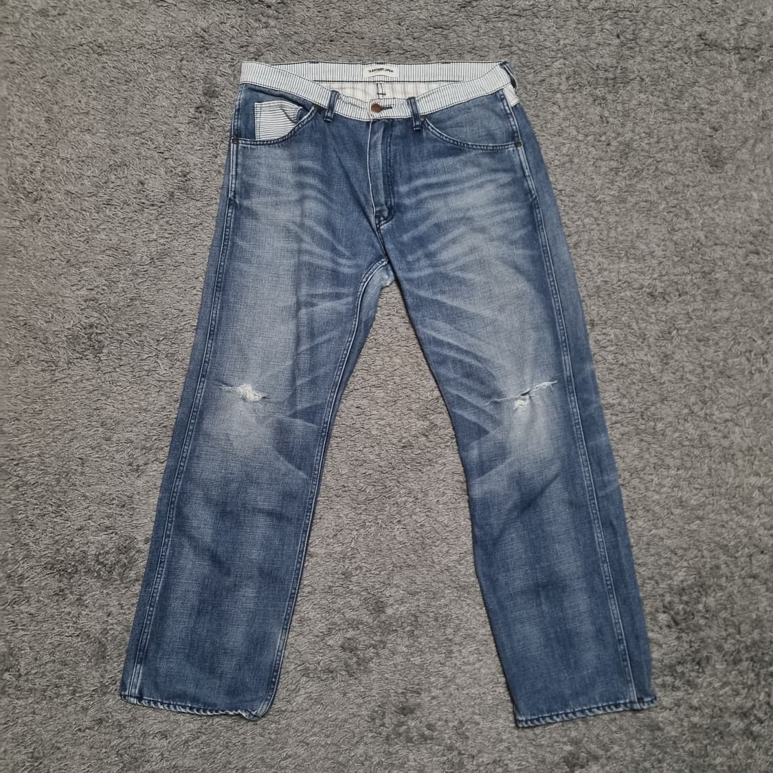 베이프 bape 데님 청바지 데미지진 L 32 34 90s 00s 빈티지 상품이미지1