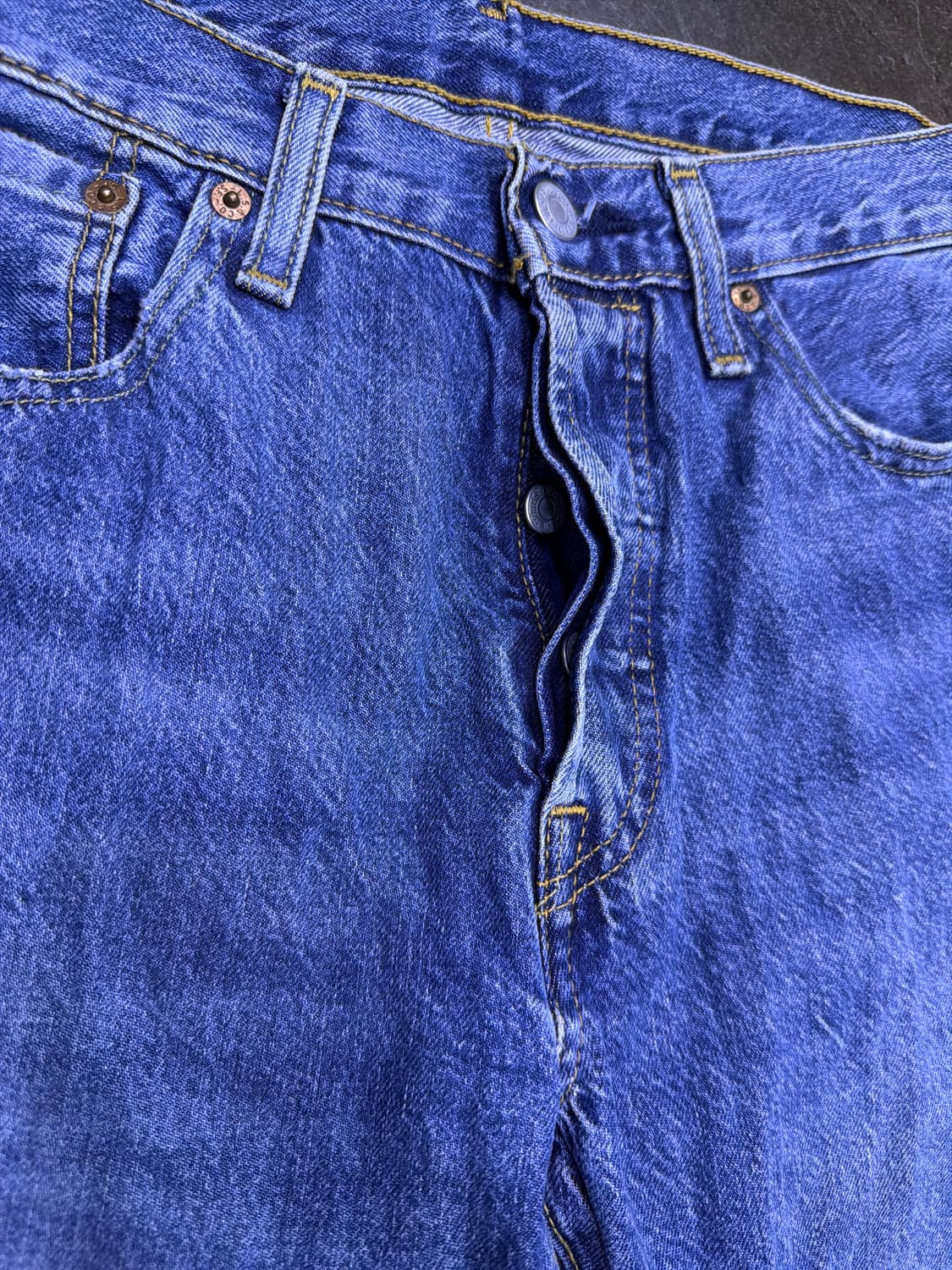 리바이스 501 빈티지 스톤 워싱 레귤러핏 데님팬츠 30 상품이미지4