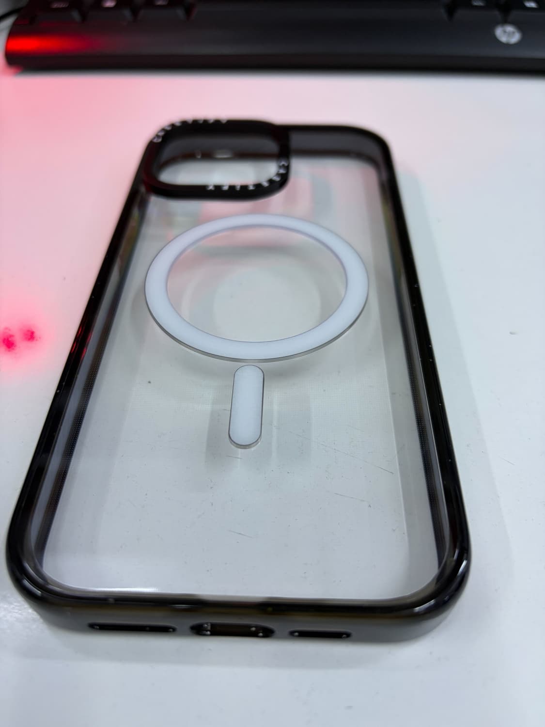 케이스티파이 15프로맥스 링스탠드 투명케이스 새것 상품이미지1