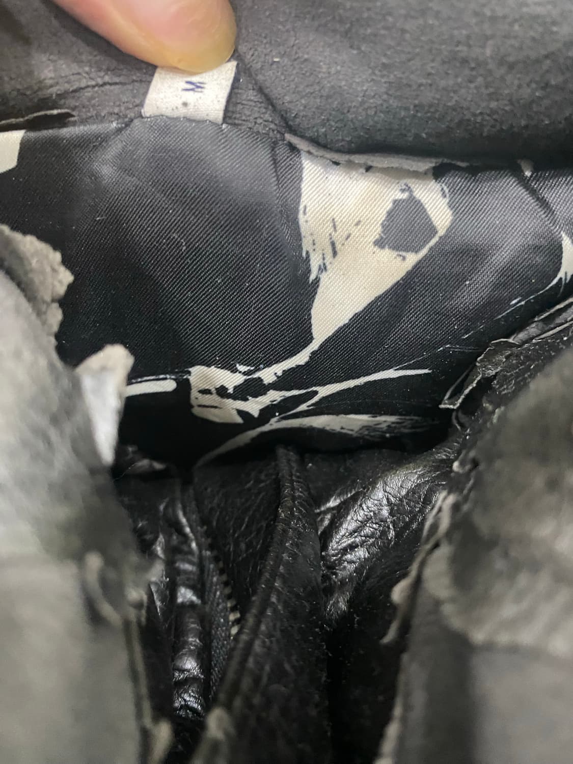 (1)떠그클럽 레더패딩 블랙 상품이미지4