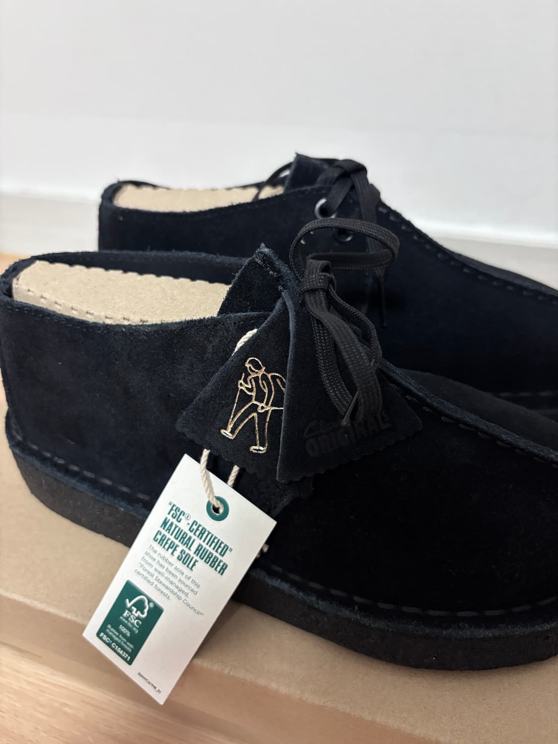 새상품) 220 클락스 데저트 트랙 블랙 스웨이드 상품이미지5