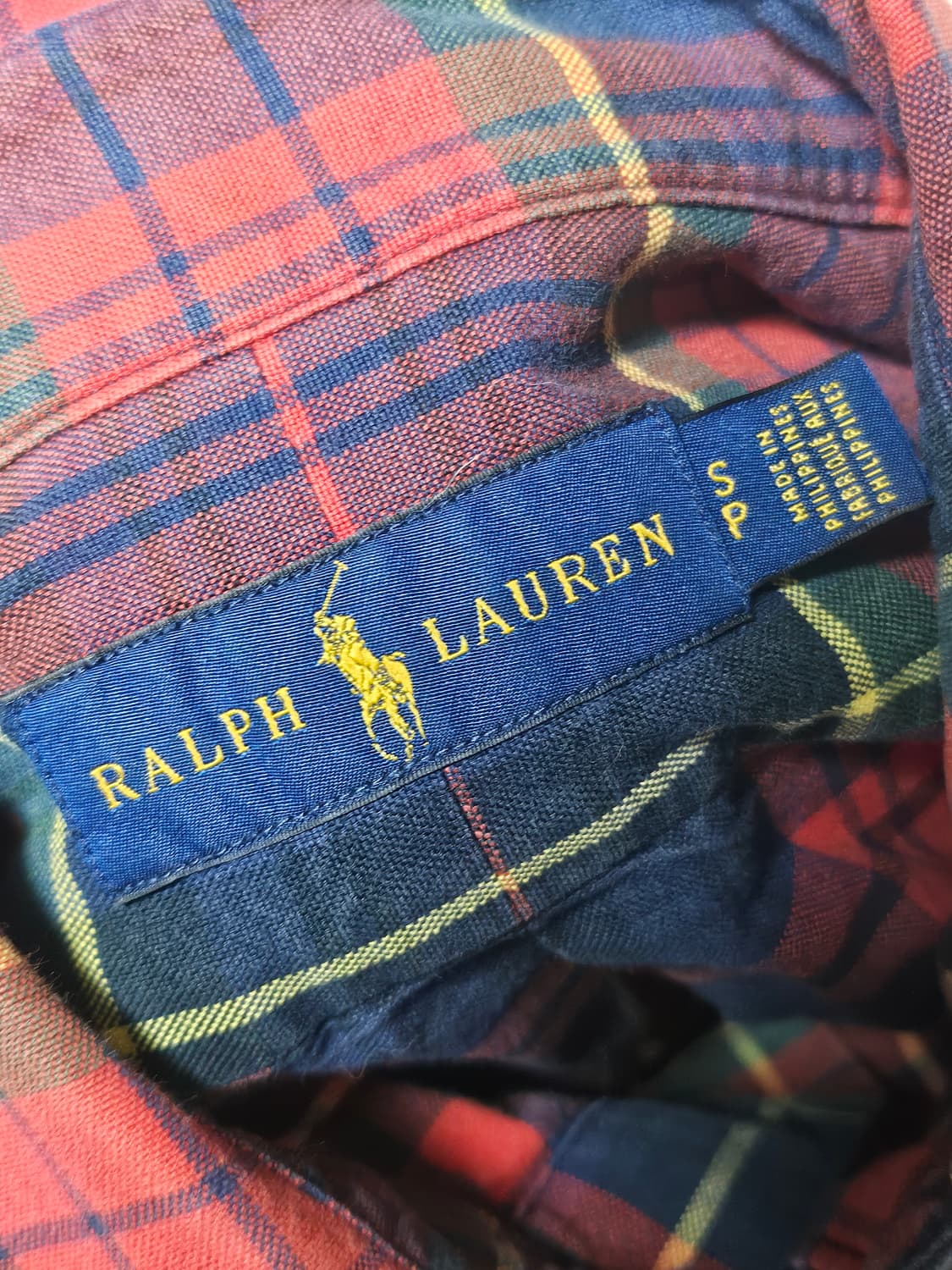 폴로랄프로렌 체크 셔츠 S 상품이미지3