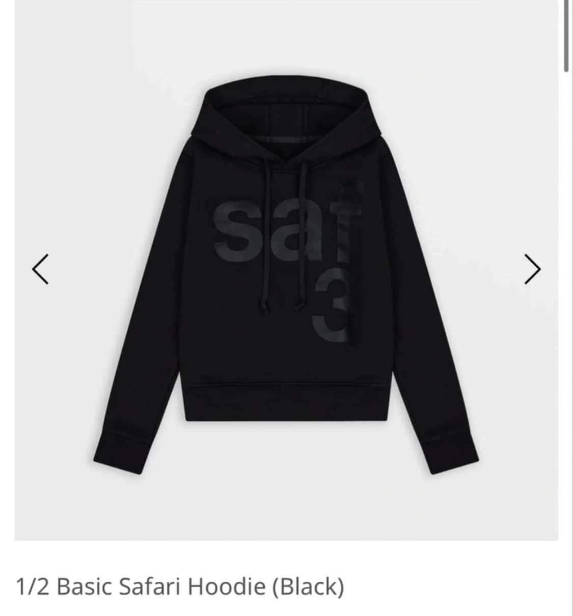 사파리스팟 우먼 1/2 베이직 사파리 후드 블랙 1 상품이미지1