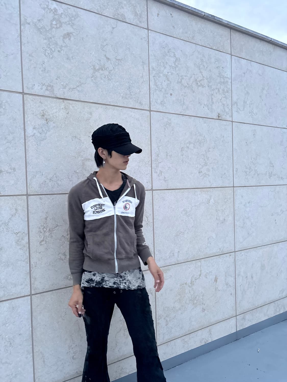 “TC SURF” Y2K Print Hoodie Zip Up 상품이미지2