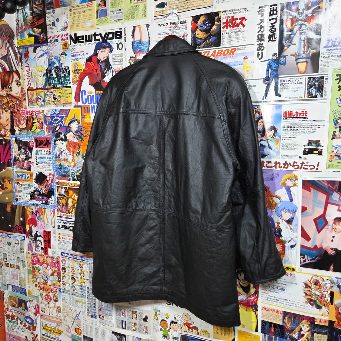 JPN 소가죽 누빔 미디 코트 자켓 상품이미지6