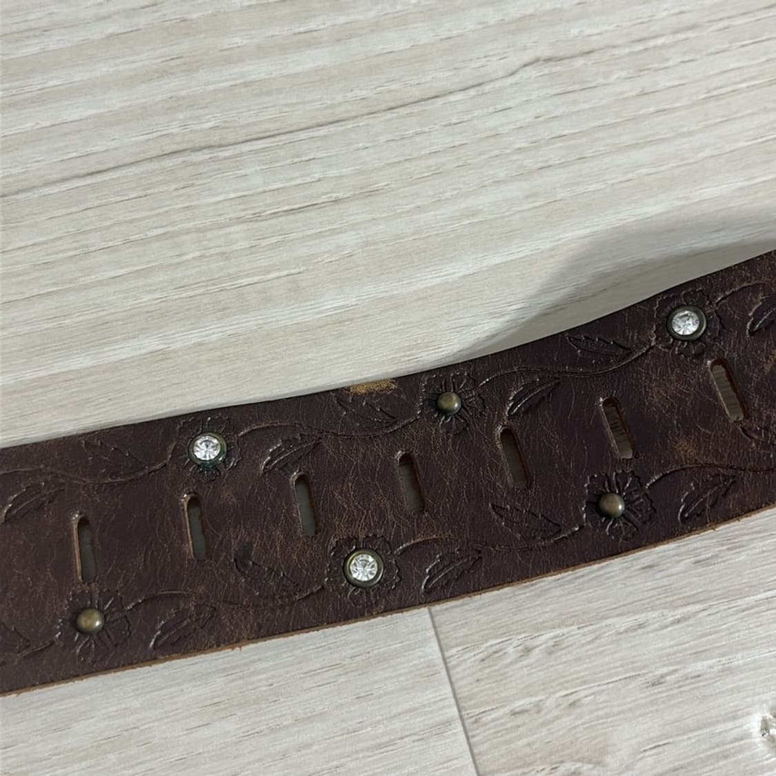 빈티지 웨스턴 큐빅 벨트 C05866 상품이미지3