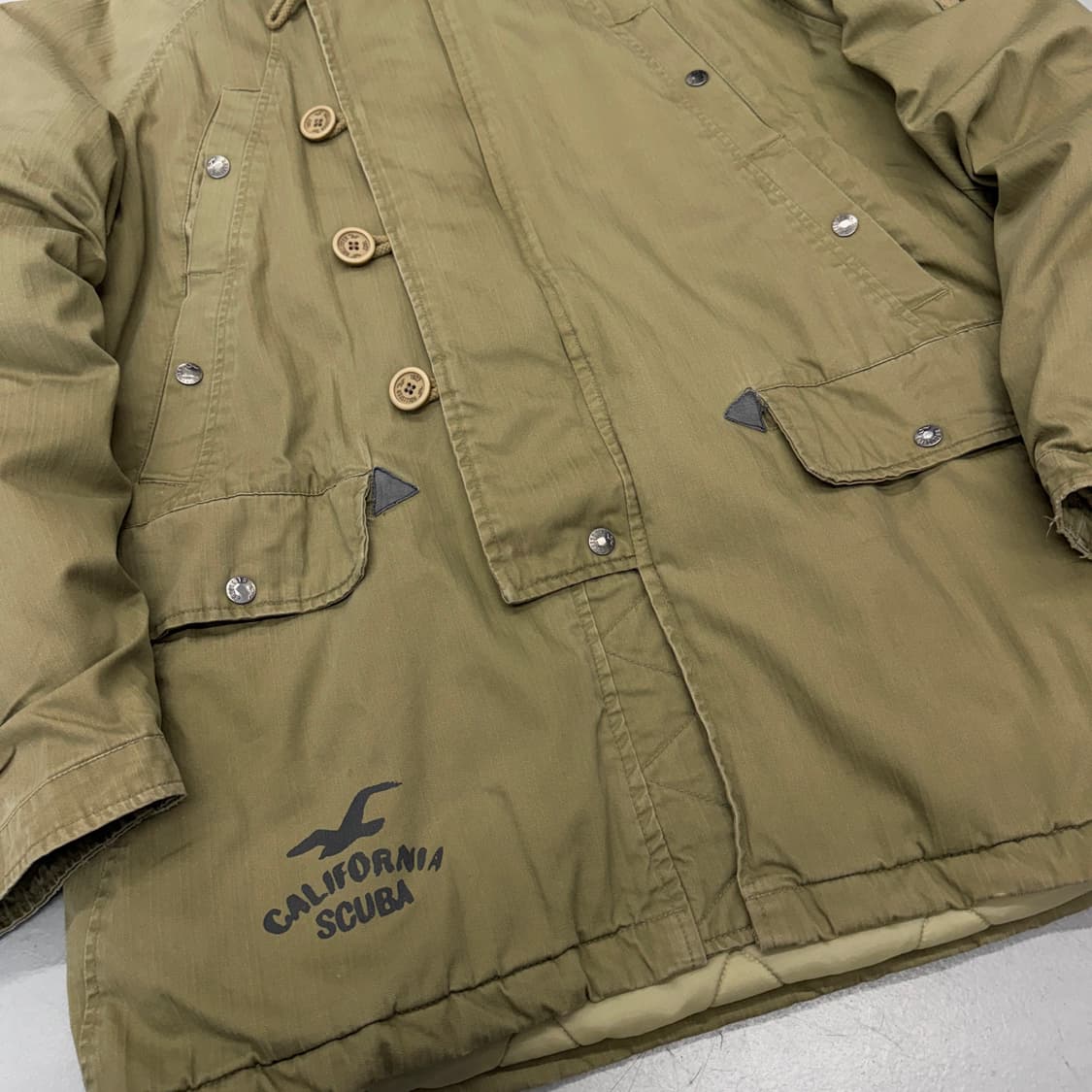 홀리스터 Y2K 퍼 하이넥 밀리터리 야상 자켓 상품이미지4