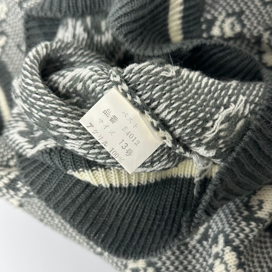 일본 패턴 니트 베스트 상품이미지5