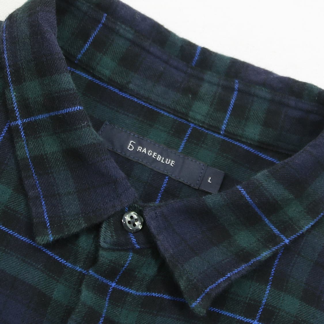 (착용컷) RAGEBLUE 체크 셔츠 (남성용 103) 상품이미지6