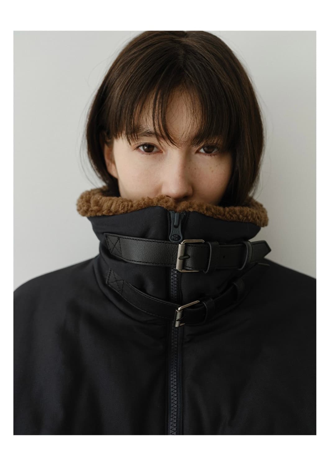 R2W 킹슬리 레더버클 패딩점퍼(m) 상품이미지1