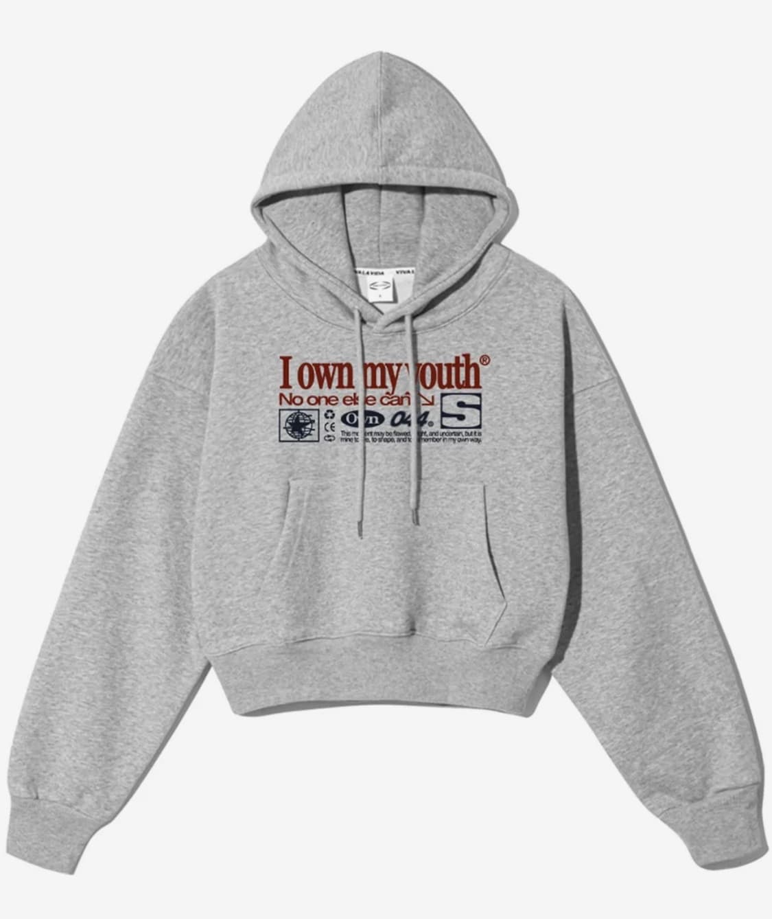 비바라비다 Own Youth 우먼 세미 크롭 후드 상품이미지2