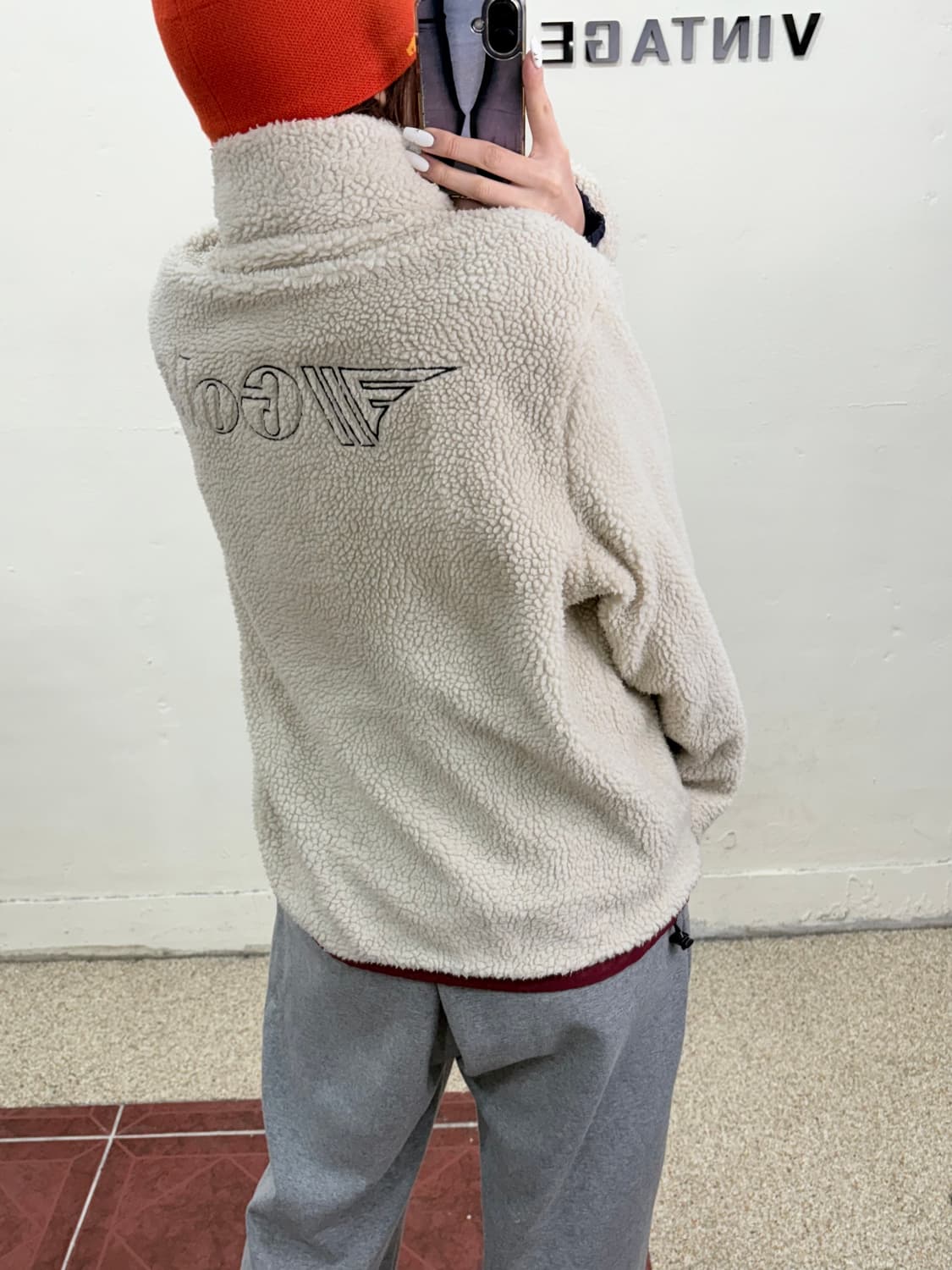 Gola 골라 리버시블 뽀글이 점퍼 상품이미지4