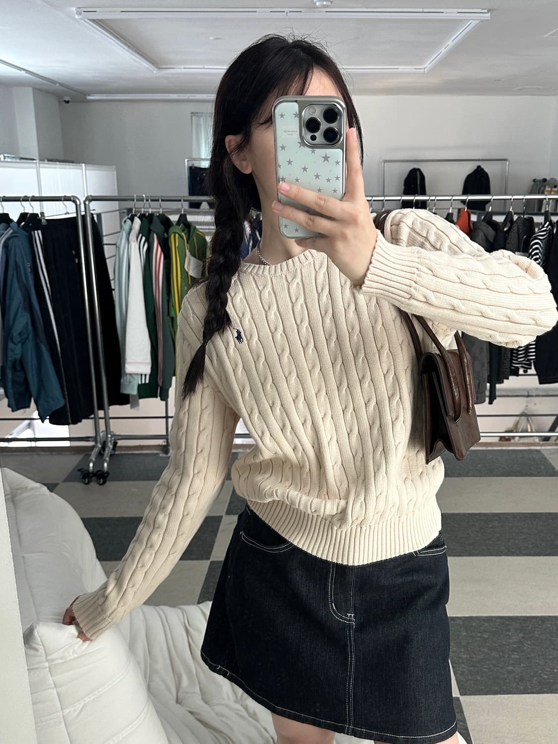 폴로 랄프로렌 라이트베이지 케이블 니트  상품이미지3