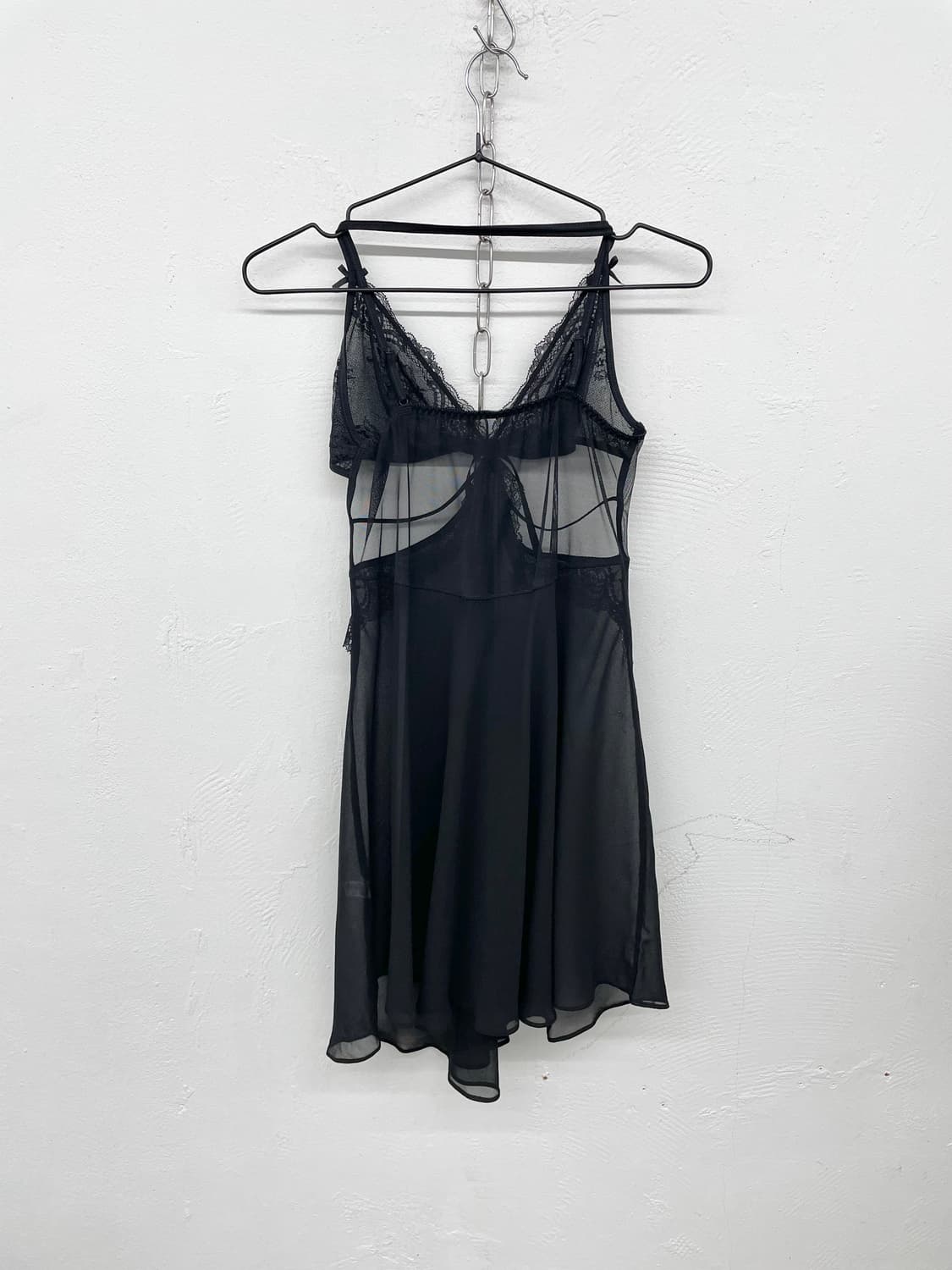 블랙 고딕 레이스 슬립 상품이미지6