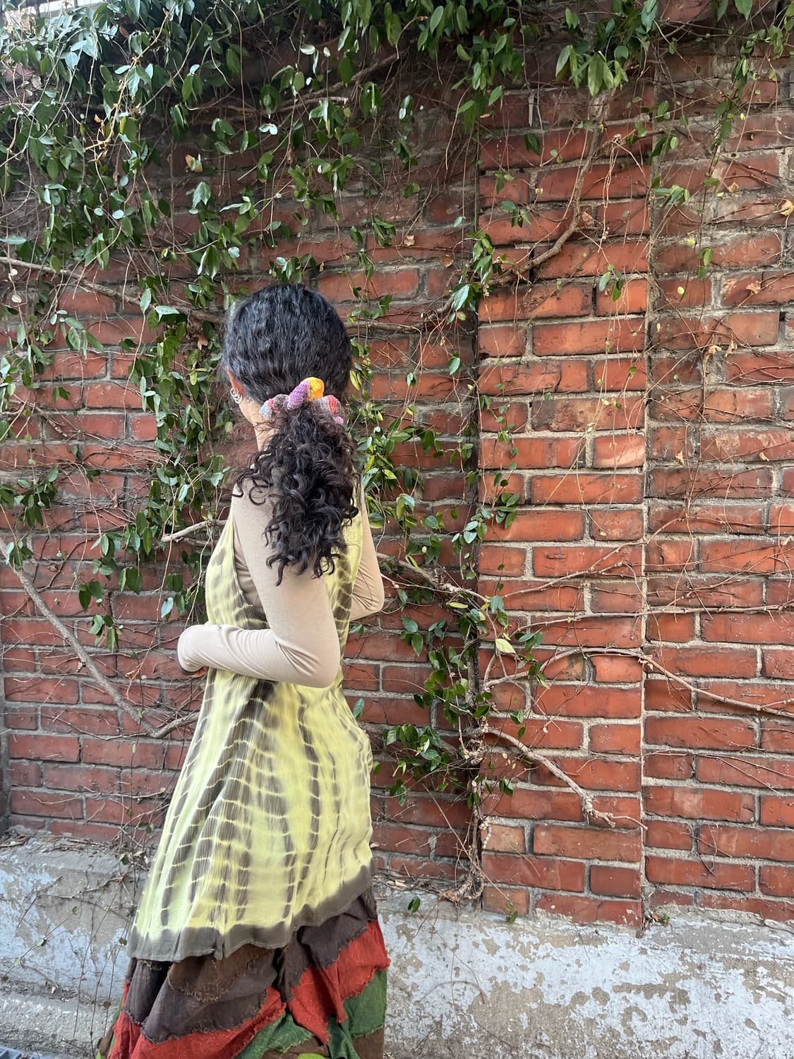 히피 타이다이 미디 원피스 상품이미지3