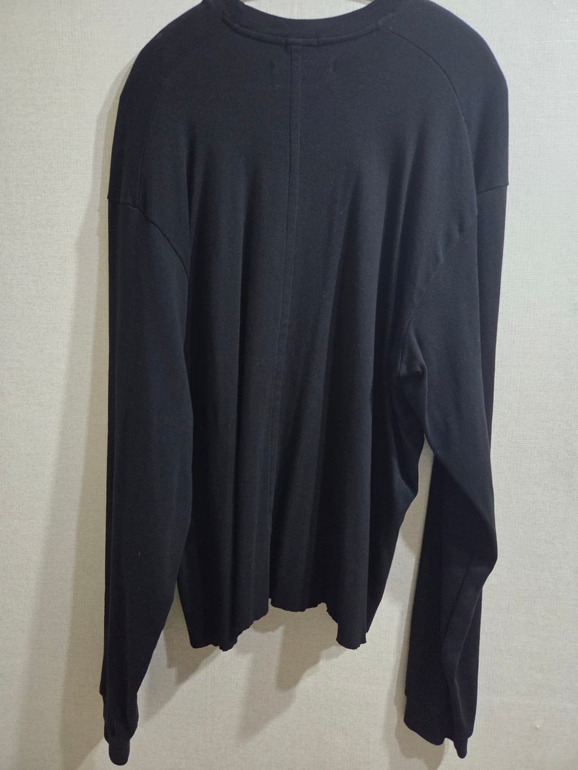 이니어 INNIR 253 코튼 립 크롭 롱슬리브 블랙 상품이미지3