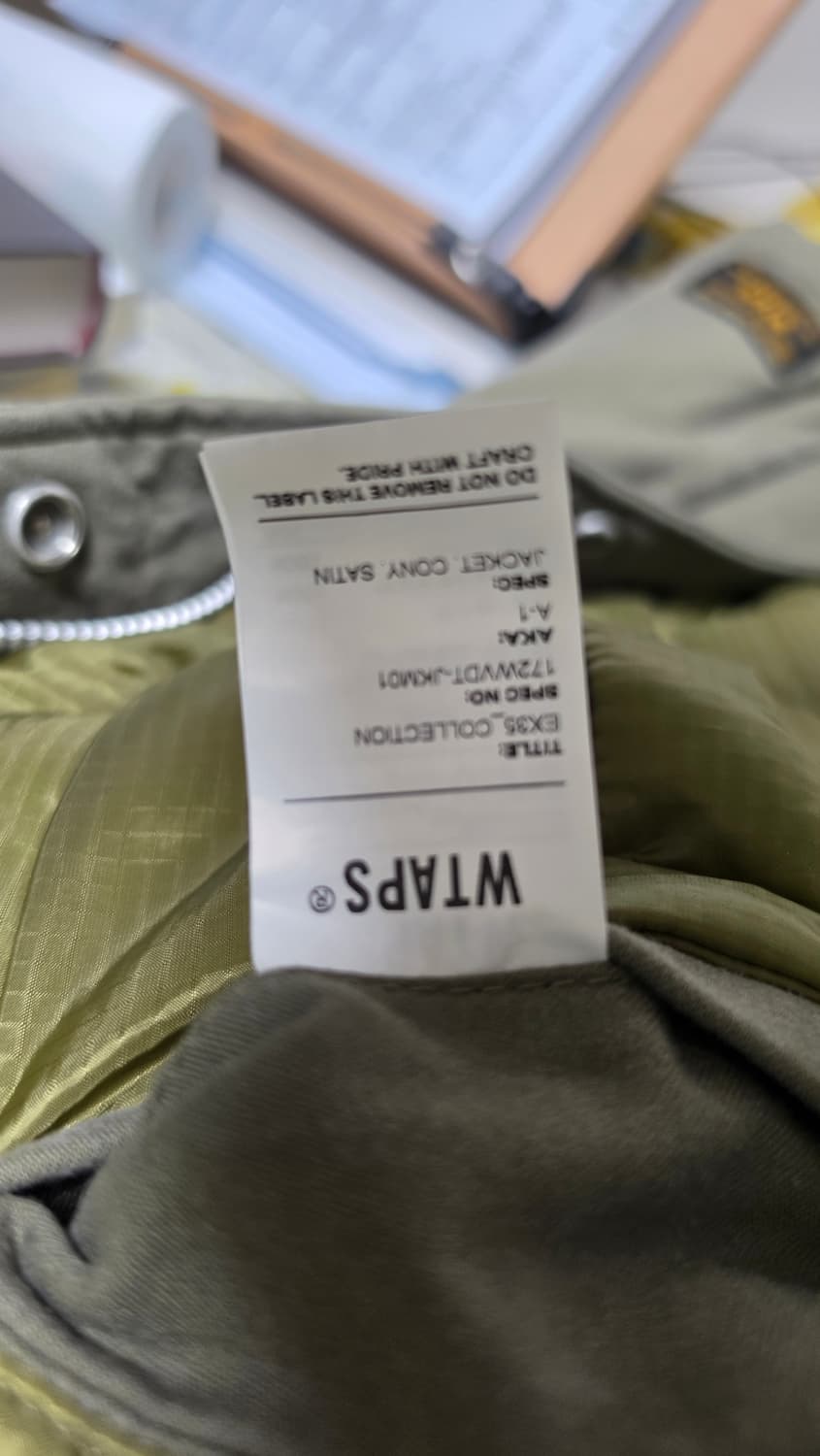 더블탭스 17aw A-1 자켓 LIMA 사이즈 판매 상품이미지6